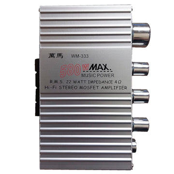 Amplificador de Audio dos Canales 580 Watts - WM-333